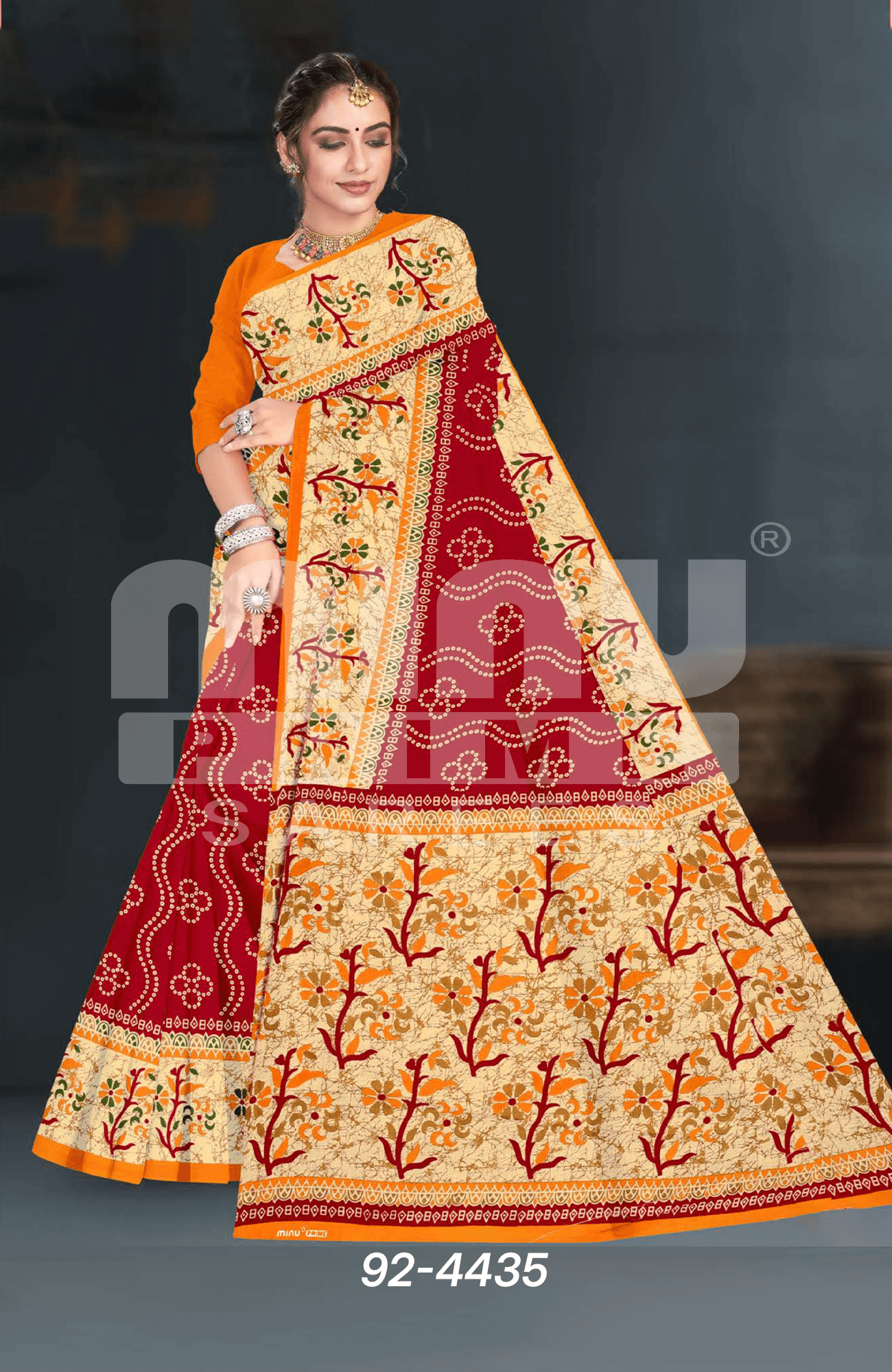 modern cotton saree