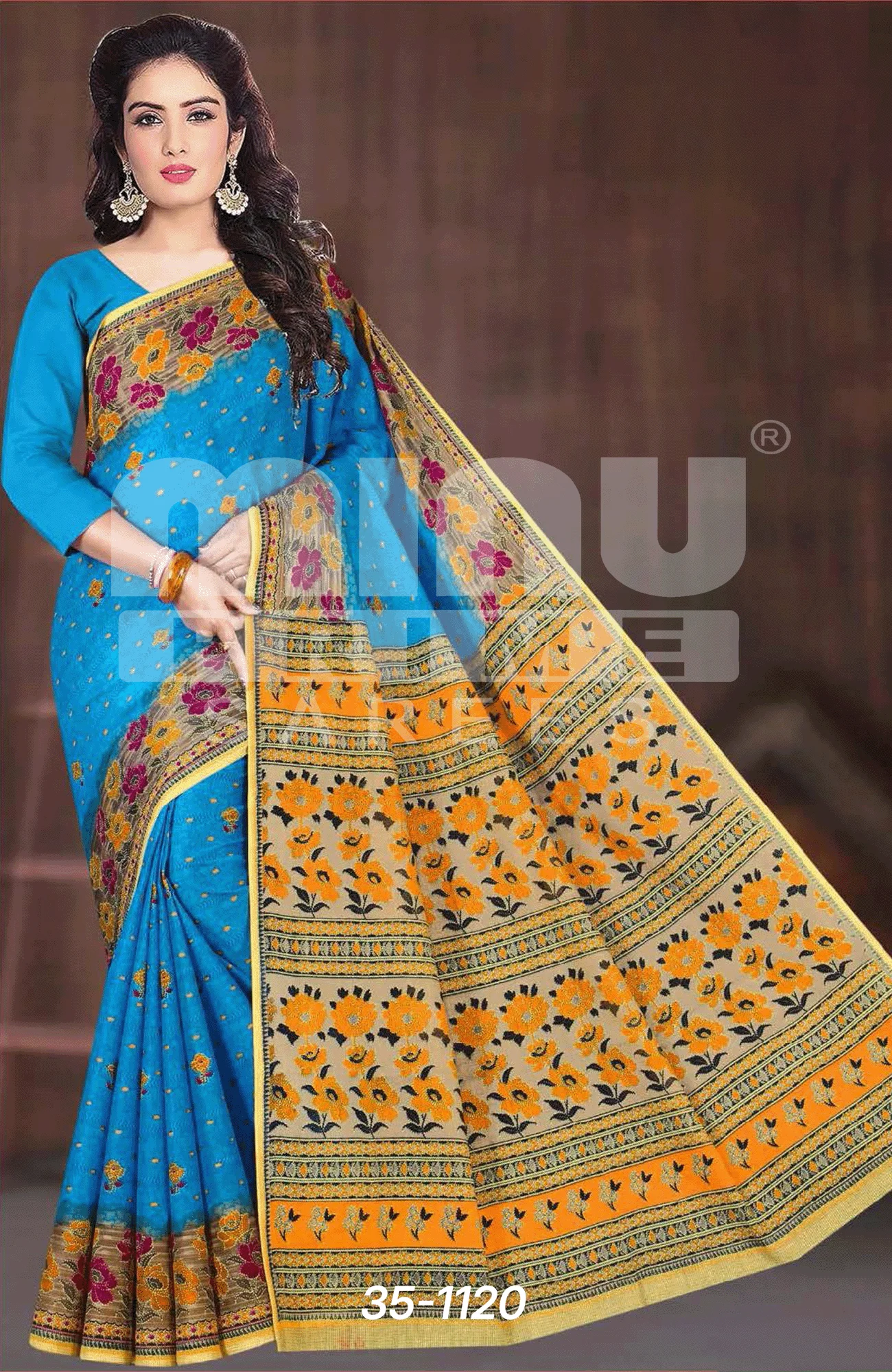 Indian cotton saree