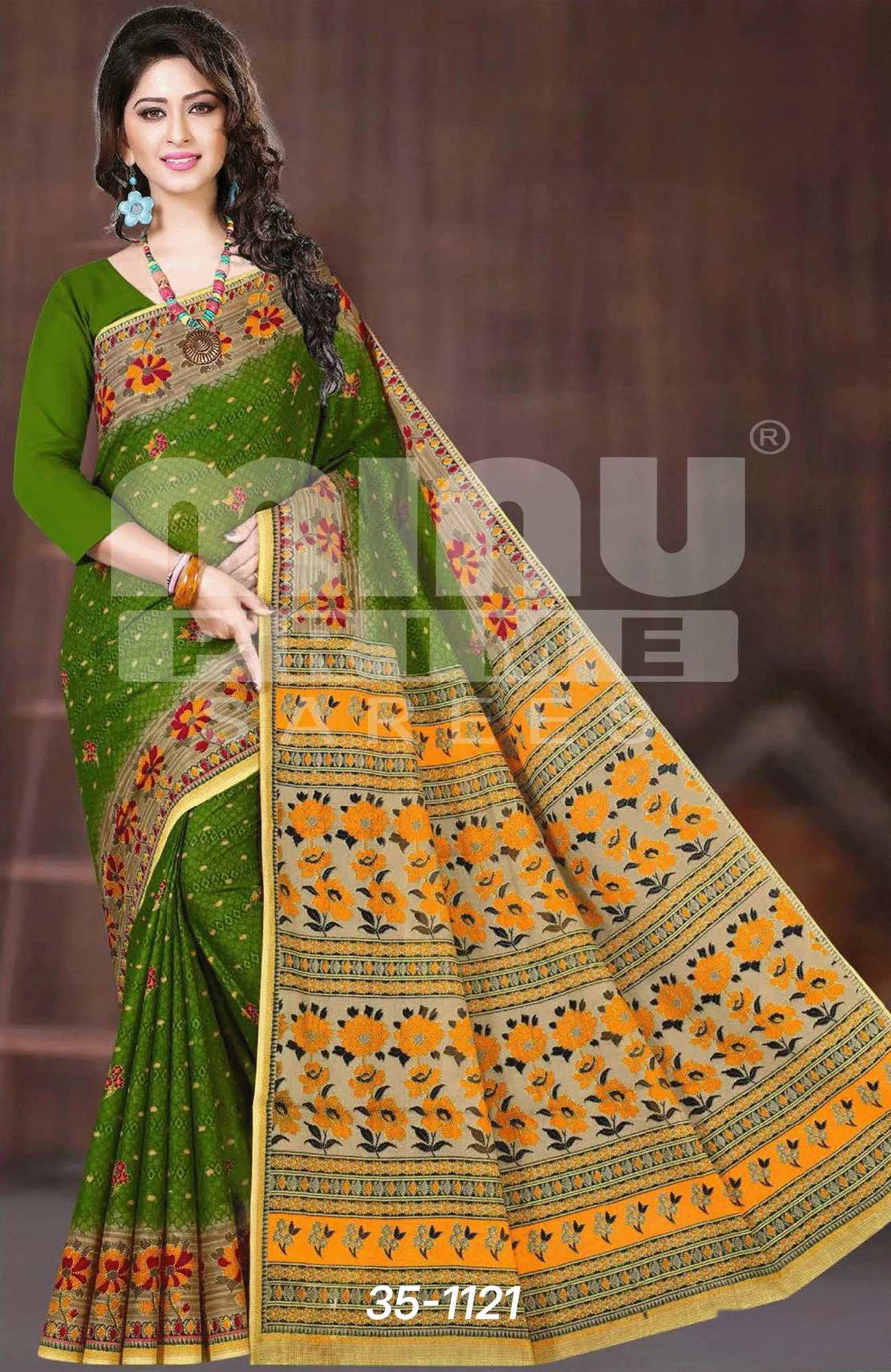 Indian cotton saree