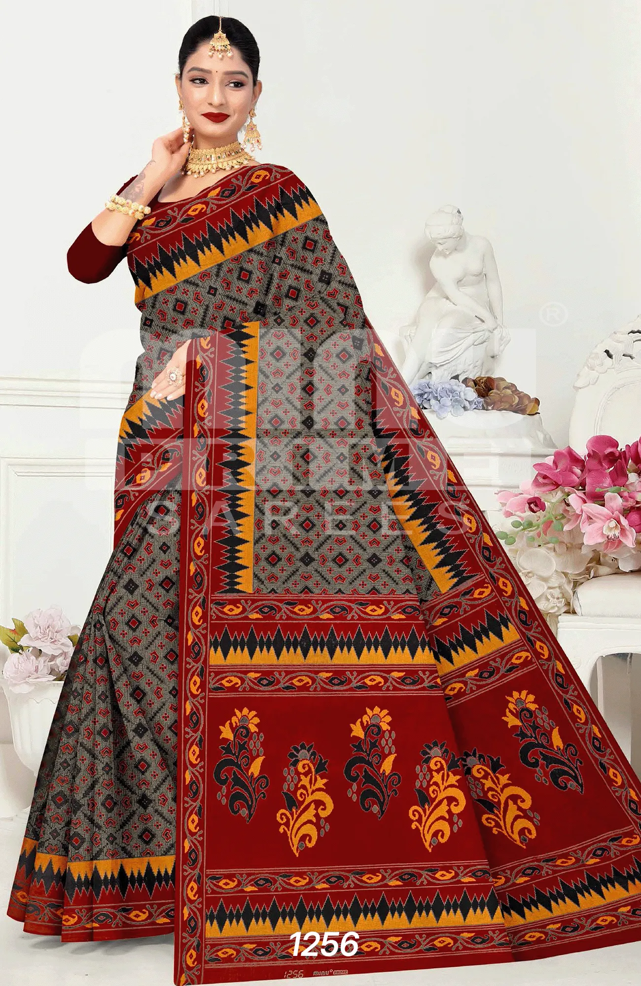 modern cotton saree
