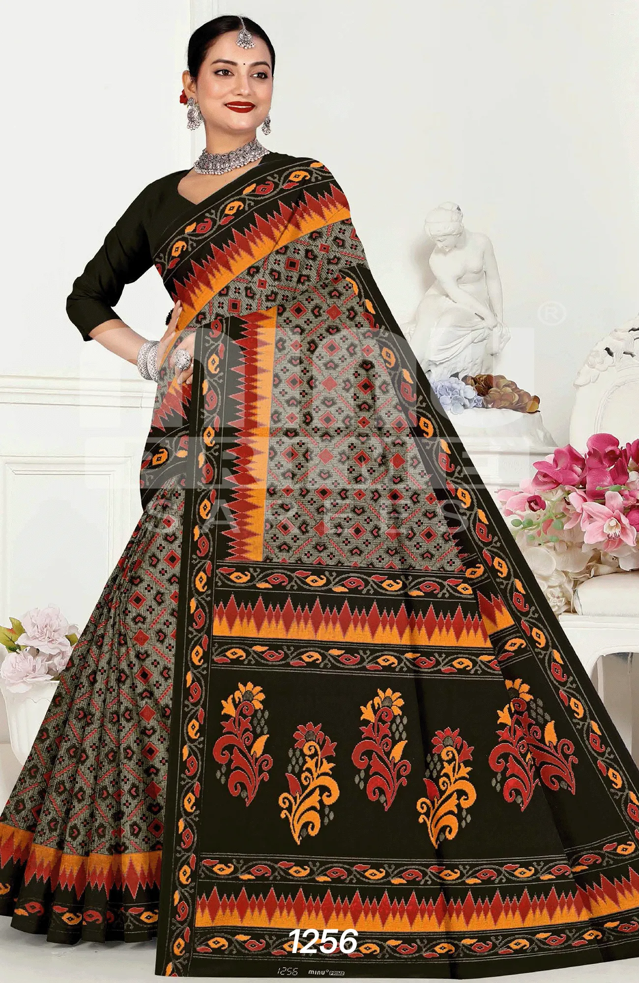 modern cotton saree