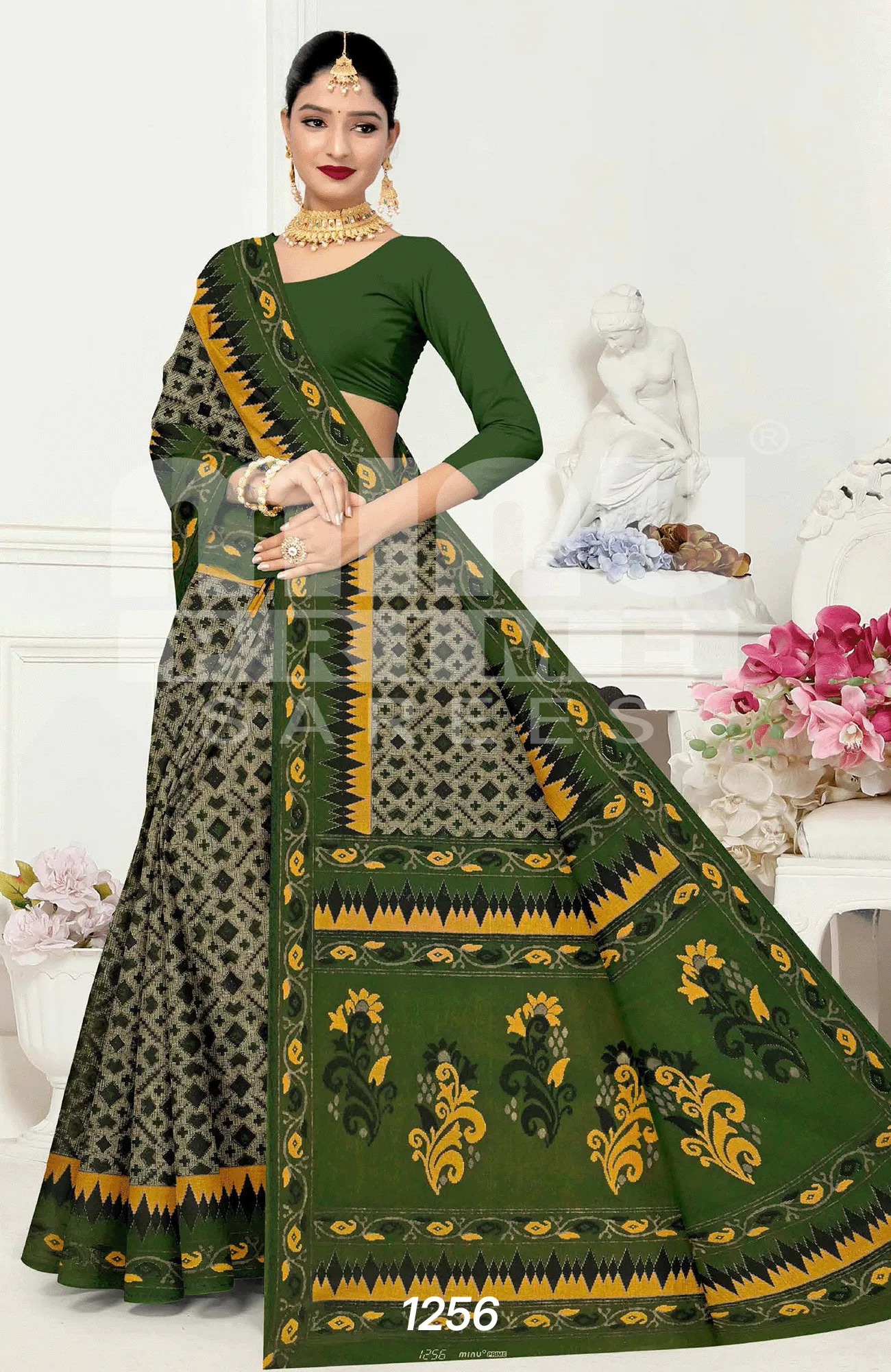 modern cotton saree