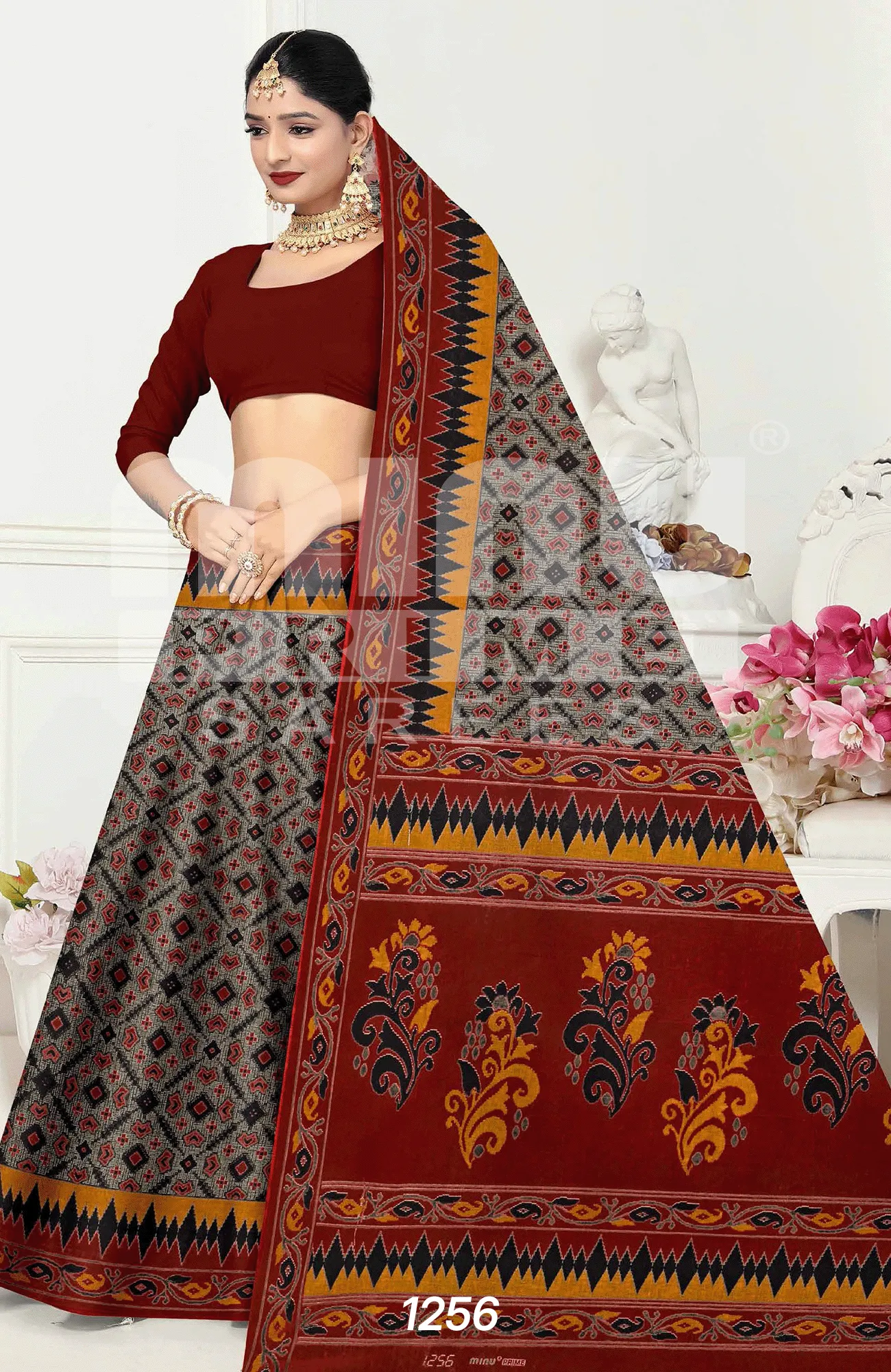 modern cotton saree